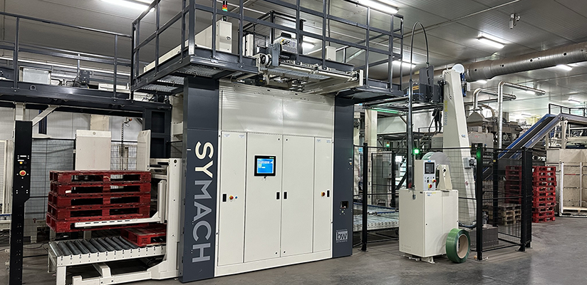 SYMACH 3500S conventional palletizer incorporates new technology