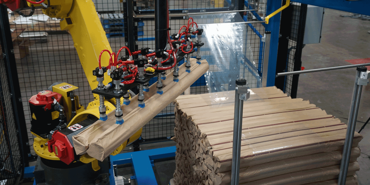 Fleetwood Automatic Lid Feeder (ALF) Optional Bag Palletizer