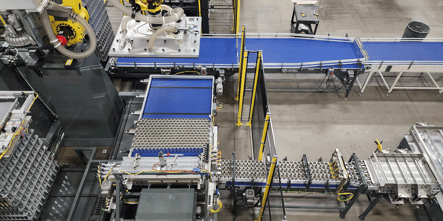 Goldco Robotic Bulk Palletizer - Cans