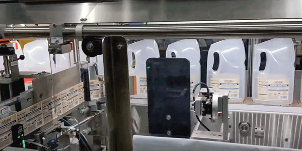 Harland PSL 9000W Pressure Sensitive Wrap Labeler